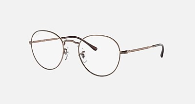 ROUND METAL OPTICS II Polarized Eyeglasses with Havana and Clear