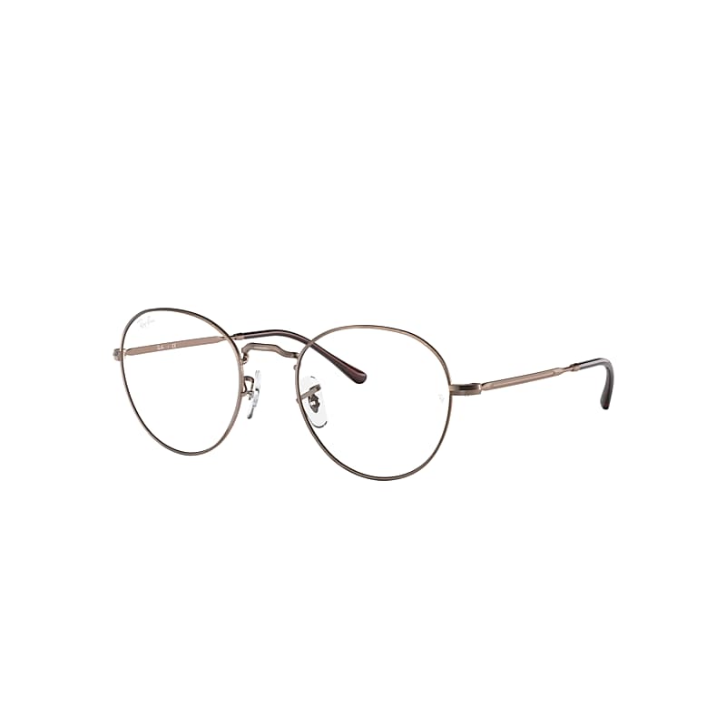 round metal optics ray ban