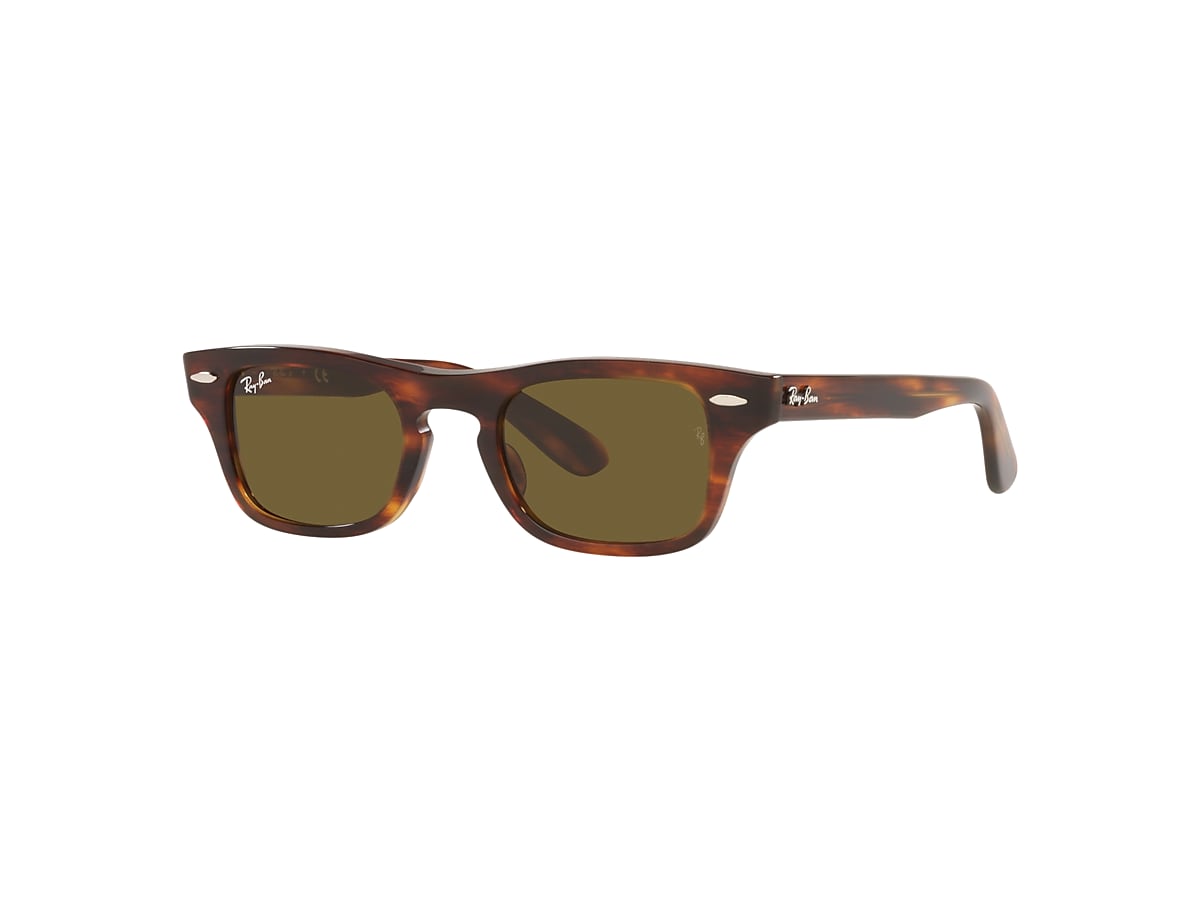 BURBANK KIDS Sunglasses in Striped Havana and Brown