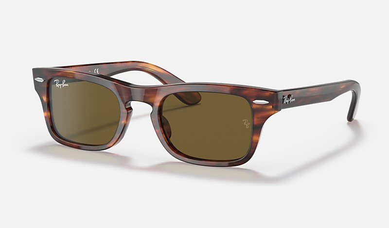 BURBANK KIDS Sunglasses in Striped Havana and Brown - RB9083S