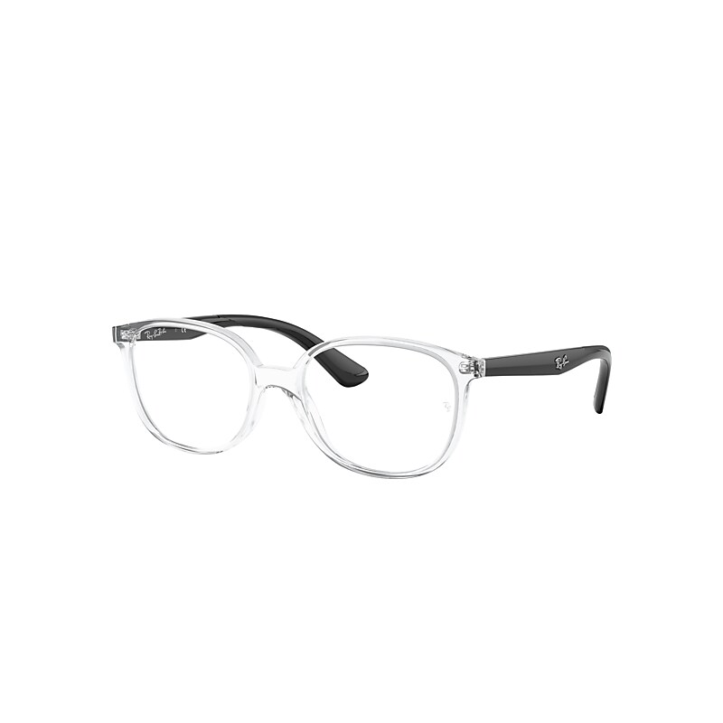Ray-Ban Junior Rb1598 Optics Kids Eyeglasses Black Frame Clear Lenses Polarized 47-16
