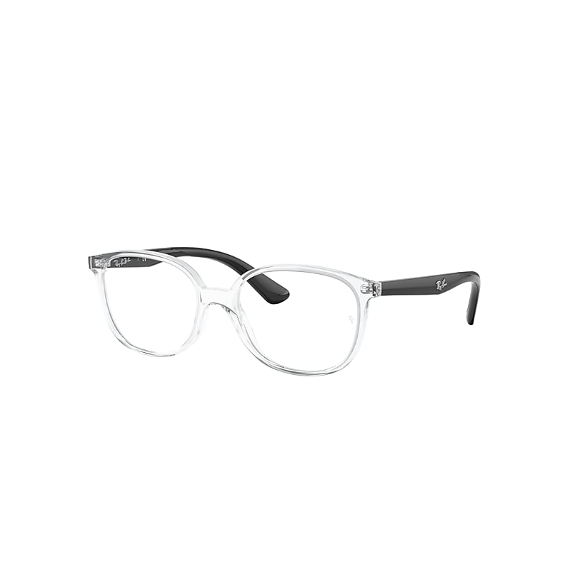Ray-Ban Junior Rb1598 Optics Kids Eyeglasses Black Frame Clear Lenses Polarized 49-16