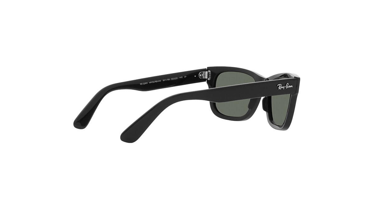 BURBANK Polarized Sunglasses in Black and G-15 Green Polarized (52