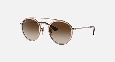 ROUND DOUBLE BRIDGE KIDS Sunglasses in Transparent Violet