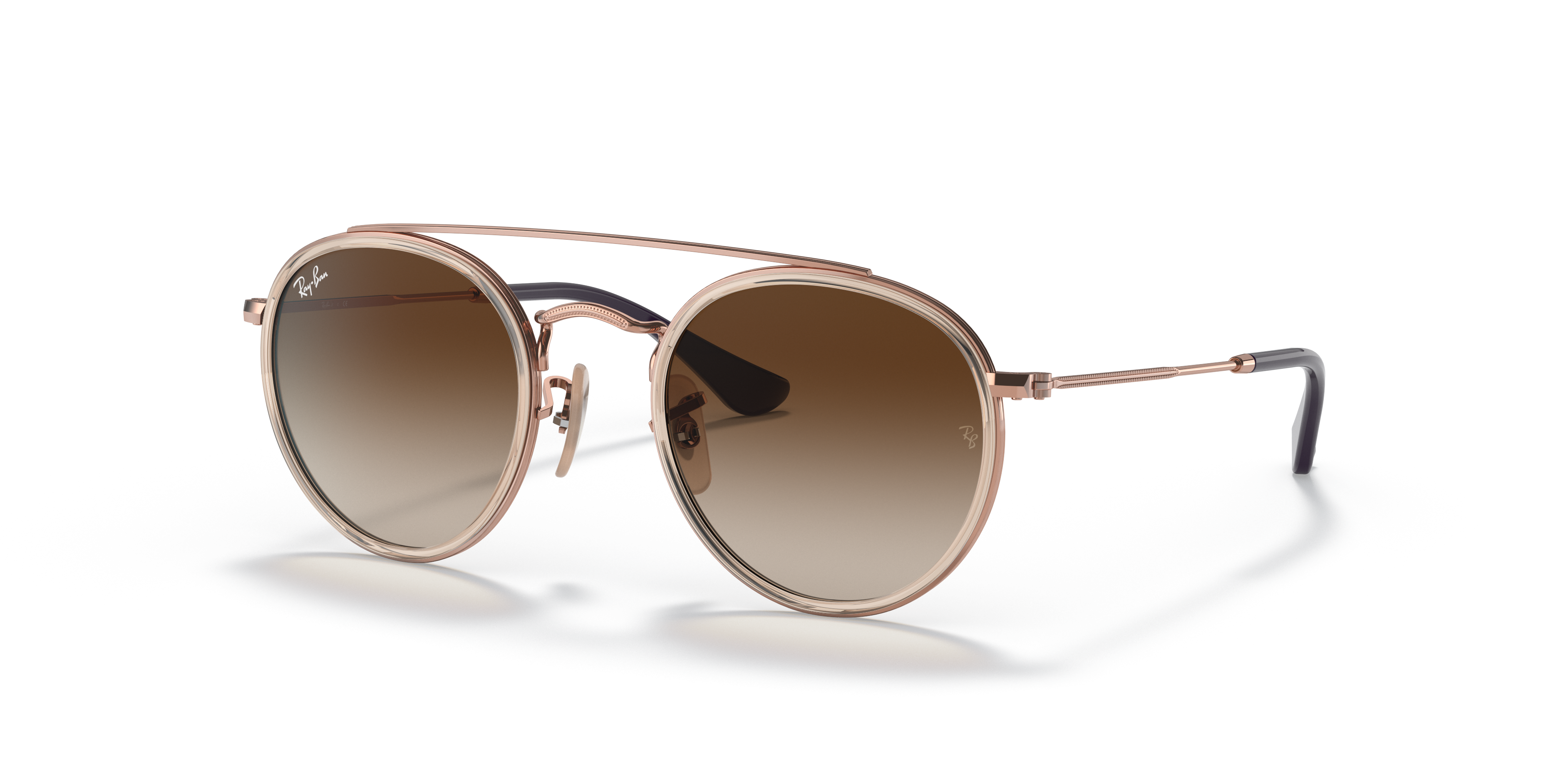 ray ban double bridge brown