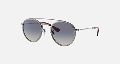 ROUND DOUBLE BRIDGE KIDS Sunglasses in Transparent Violet