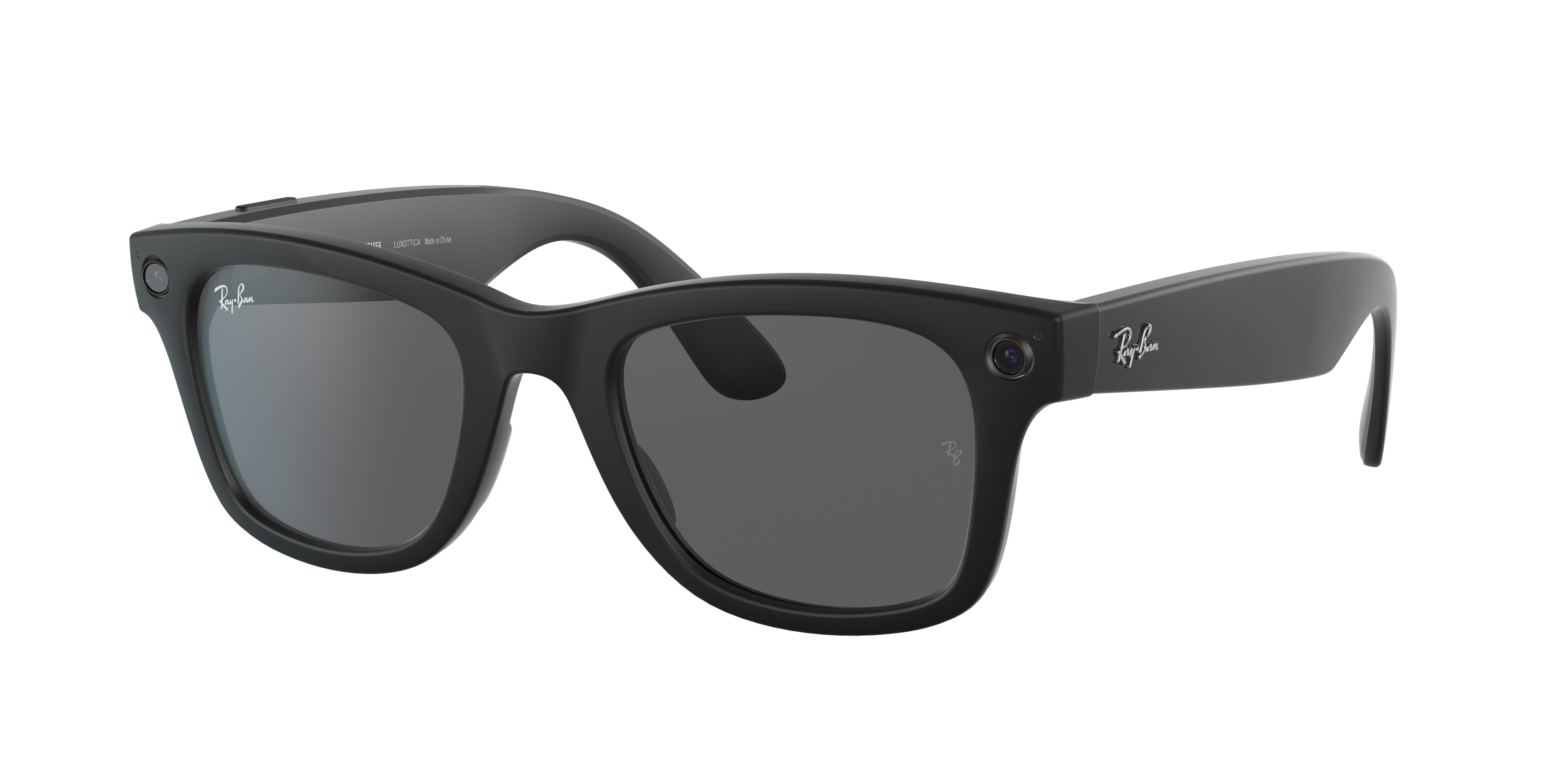 dark black lens ray bans