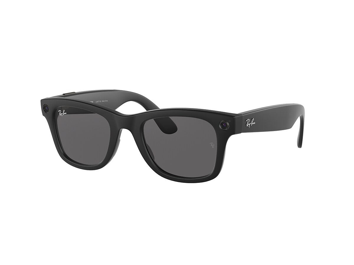 Ray-ban Stories | Wayfarer Sunglasses in Matte Black and Dark Grey | Ray-Ban ®