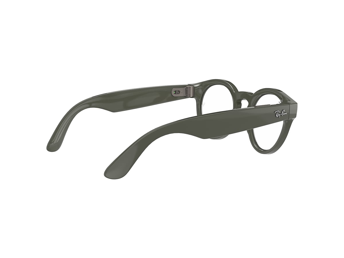 espada Transparente caridad RAY-BAN STORIES | ROUND Sunglasses in Olive and Clear/Green G-15 - | Ray-Ban®  US