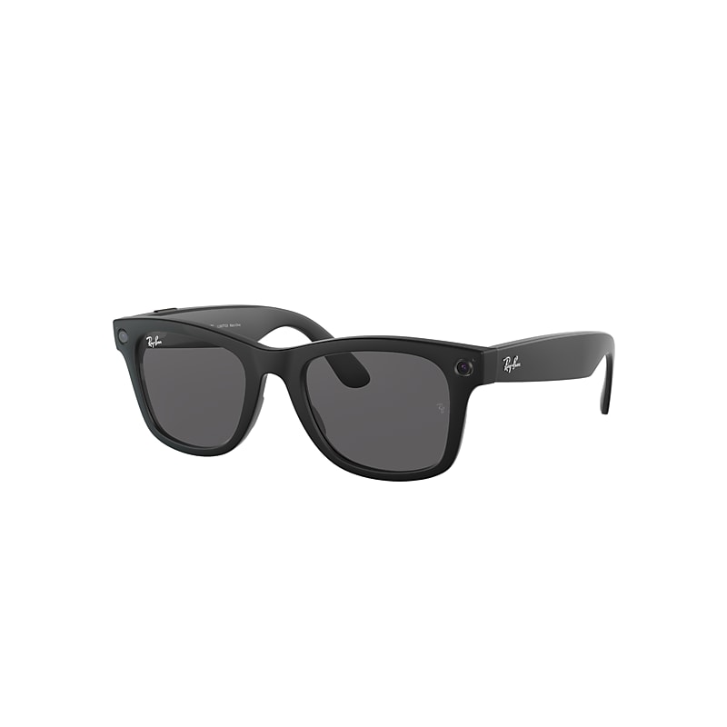 Ray-Ban Ray-Ban Stories | Wayfarer Electronics Matte Black Frame Grey Lenses 53-22