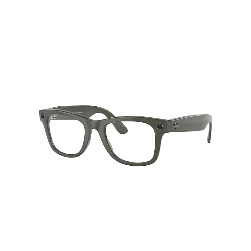 Ray-Ban Ray-Ban Stories | Wayfarer Electronics Olive Frame Green Lenses 53-22