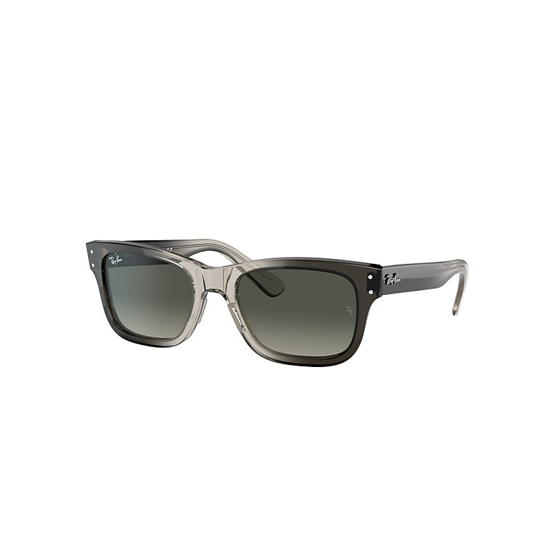 Ray-Ban Burbank Sunglasses Transparent Grey Frame Grey Lenses 55-20 product image