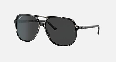 BILL Polarized Sunglasses in Grey Havana and Dark Grey Polarized