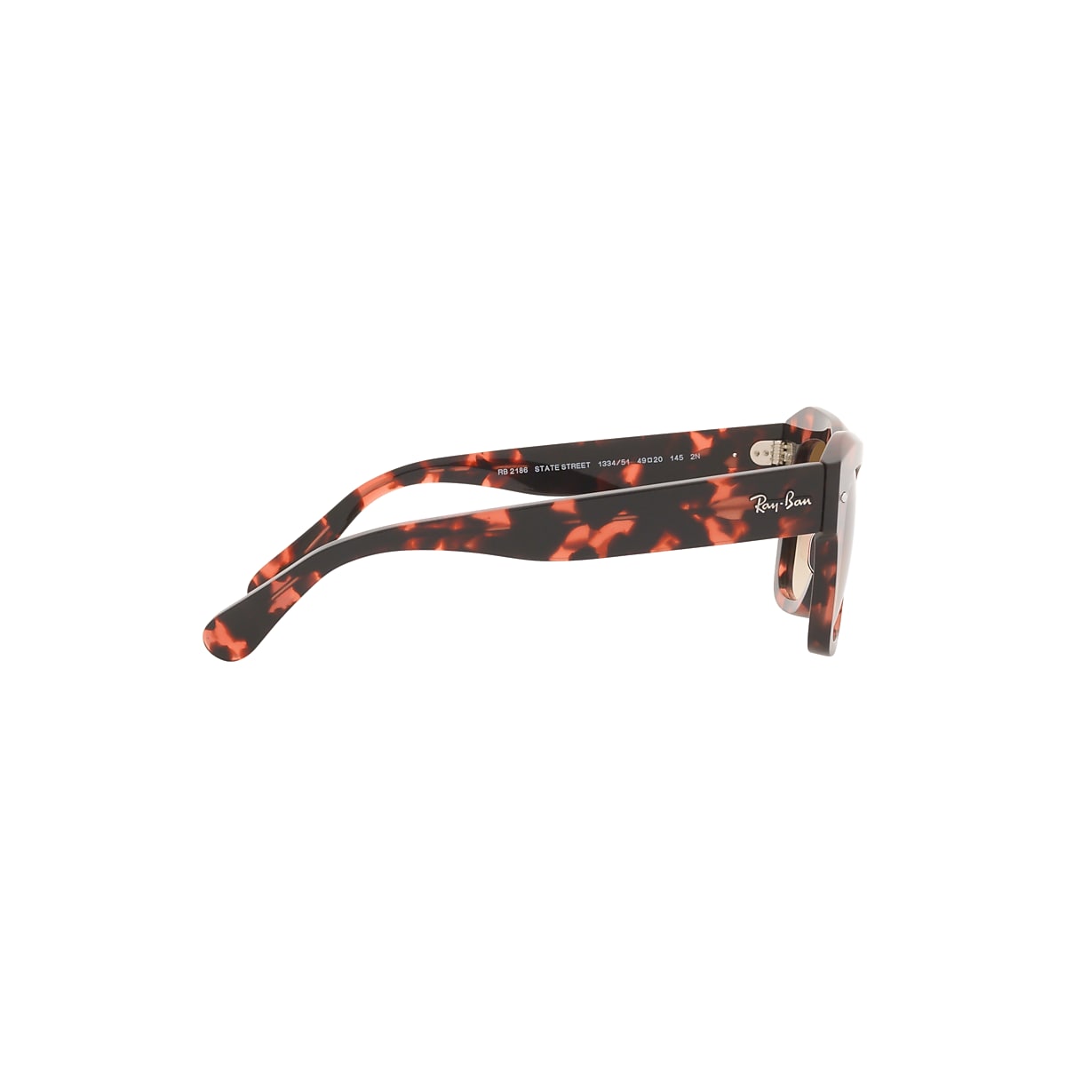 RayBan レイバン サングラス RB2186 ピンクハバナ STATE STREET Sunglasses in Havana On Transparent Pink and