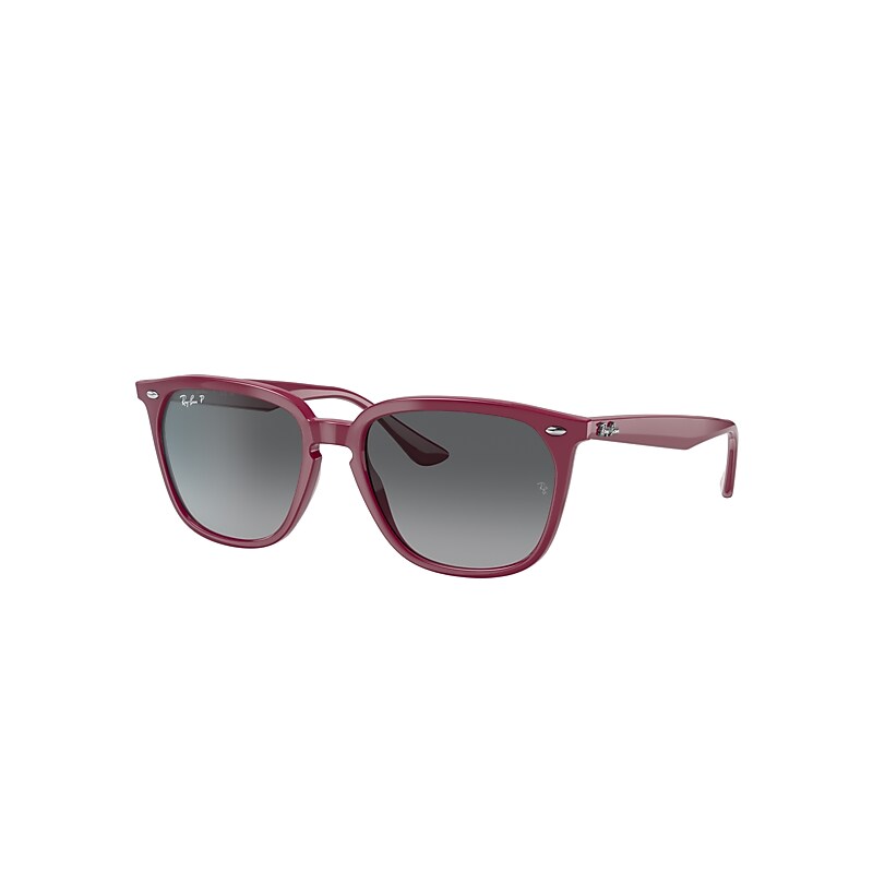 Ray-Ban Rb4362 Sunglasses Amaranth Frame Grey Lenses Polarized 55-18