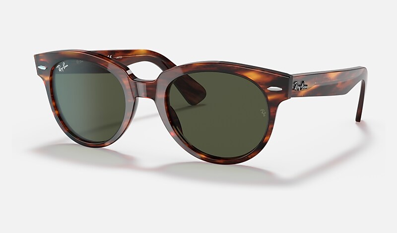 ORION RELOADED Sunglasses in Striped Havana and Green - RB2199