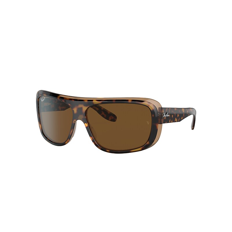 Ray-Ban Blair Sunglasses Tortoise Frame Brown Lenses Polarized 61-13 product image