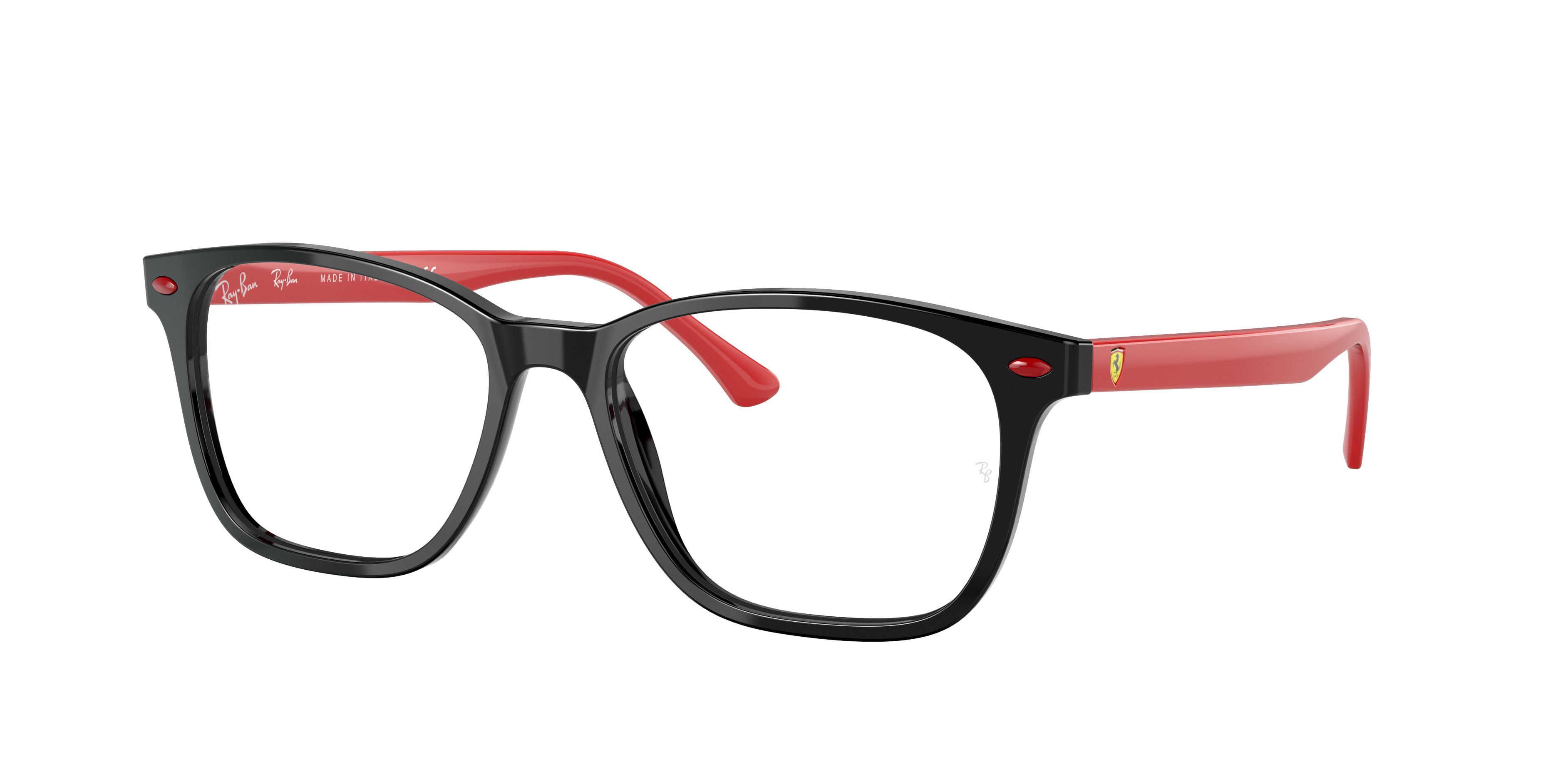 ray ban glasses black and red