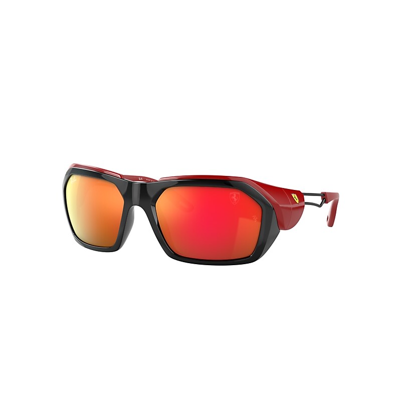 Ray-Ban Rb4367m Scuderia Ferrari Collection Sunglasses Red Frame Red Lenses 59-19