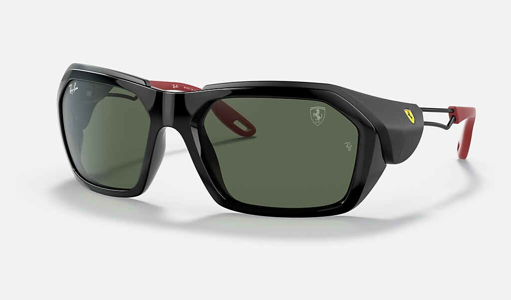 Rb4367m Scuderia Ferrari Collection Sunglasses in Black and Green | Ray-Ban®