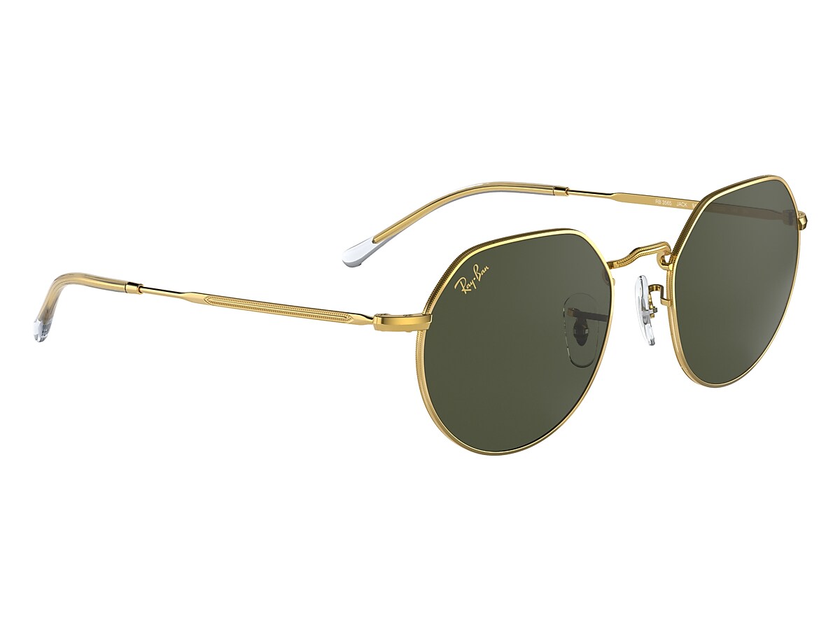 JACK Sunglasses in Gold and Green - RB3565 | Ray-Ban® US