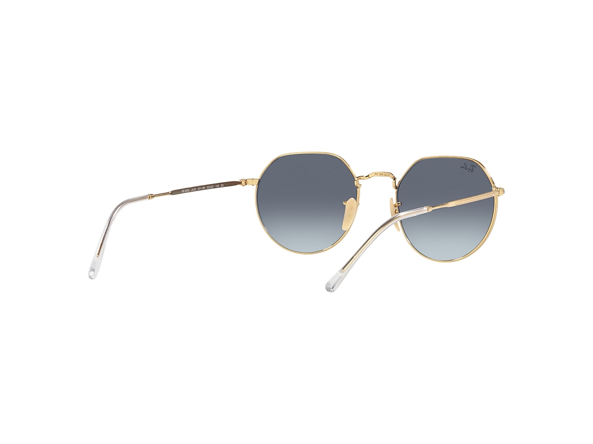 JACK Sunglasses in Arista Gold and Blue/Grey - RB3565 | Ray
