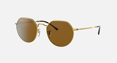 JACK Sunglasses in Gold and Brown - RB3565 | Ray-Ban®