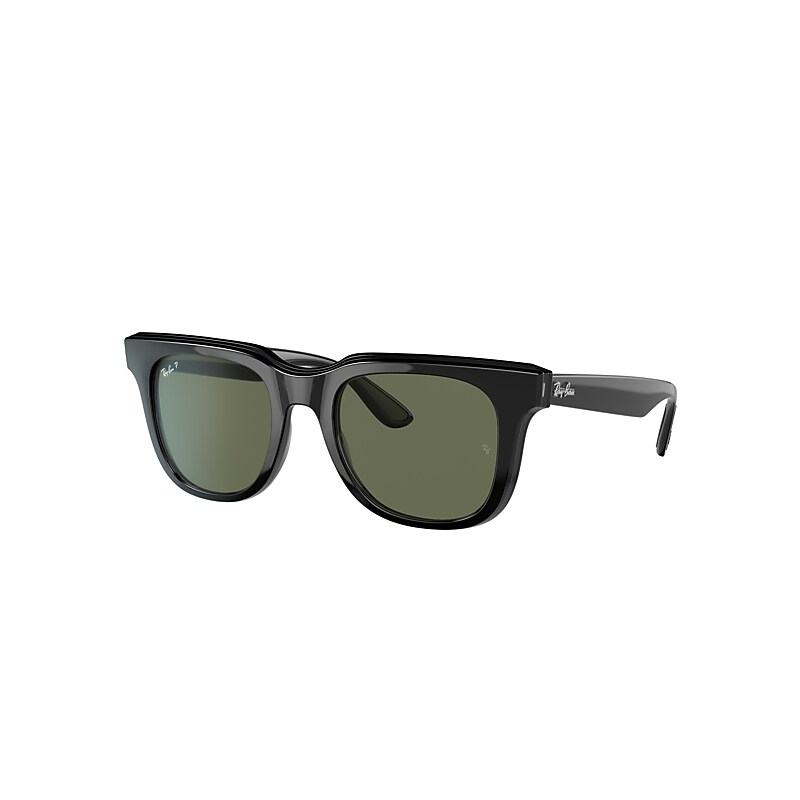 Ray-Ban Rb4368 Sunglasses Black Frame Green Lenses Polarized 51-21 product image