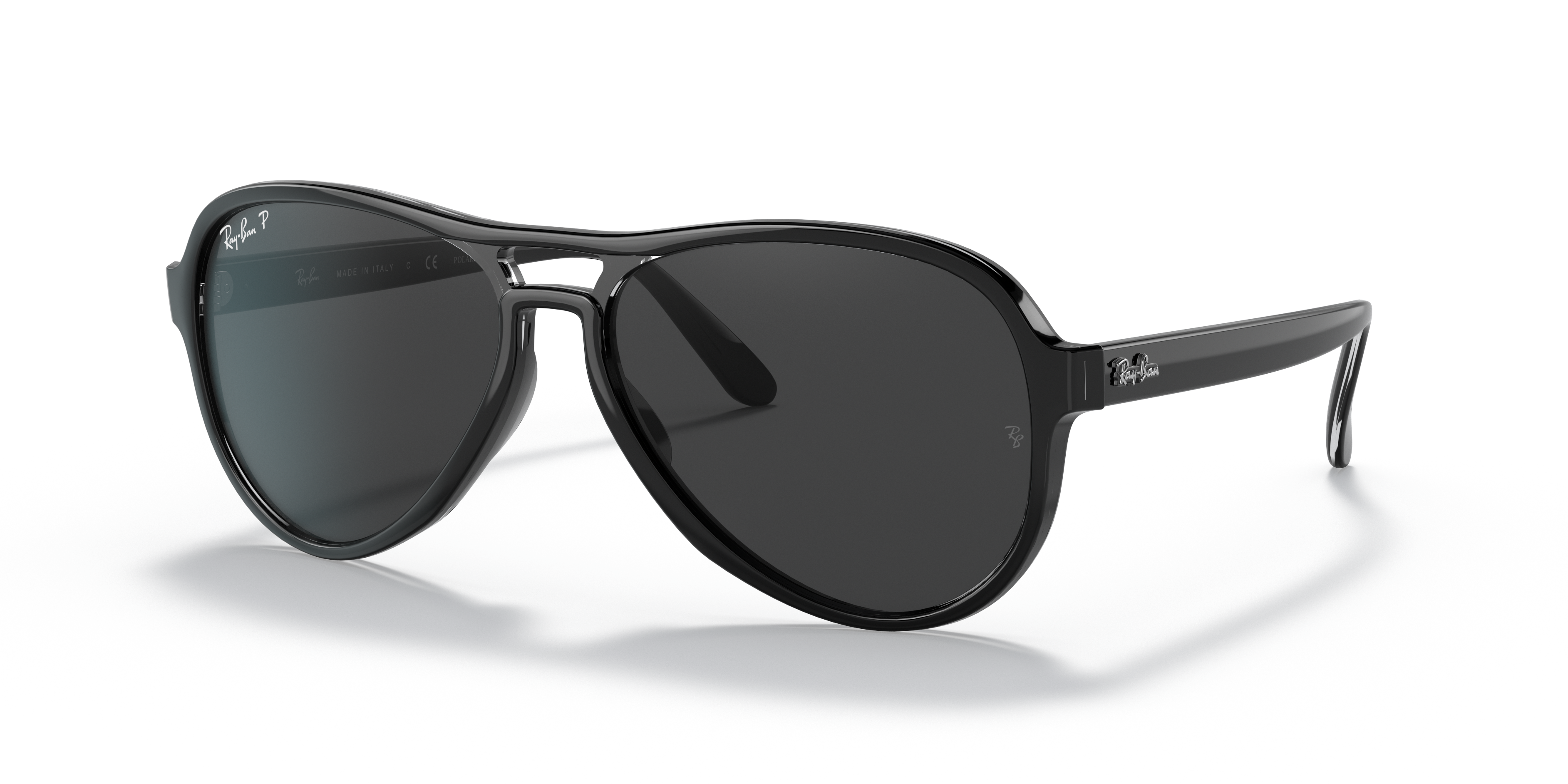 black ray bans with black lenses