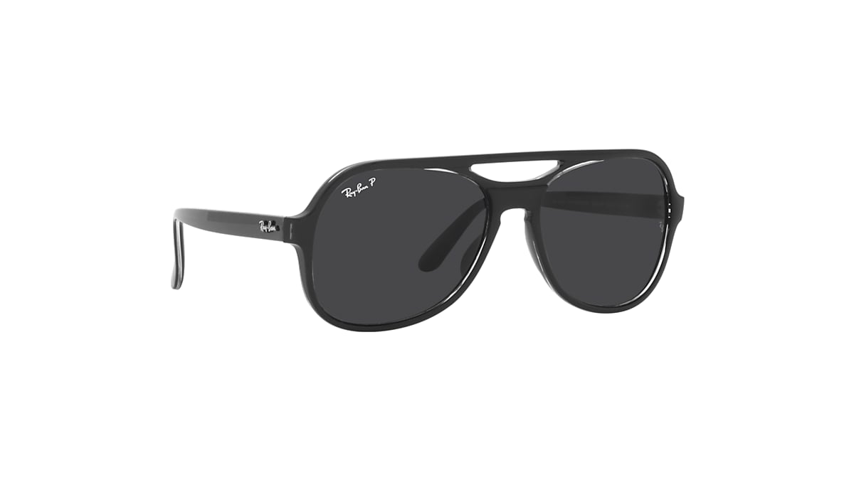 レイバン公式ストア】 Ray-Ban® POWDERHORN サングラス | ブラック X 偏光レンズブラッククラシック - RB4357