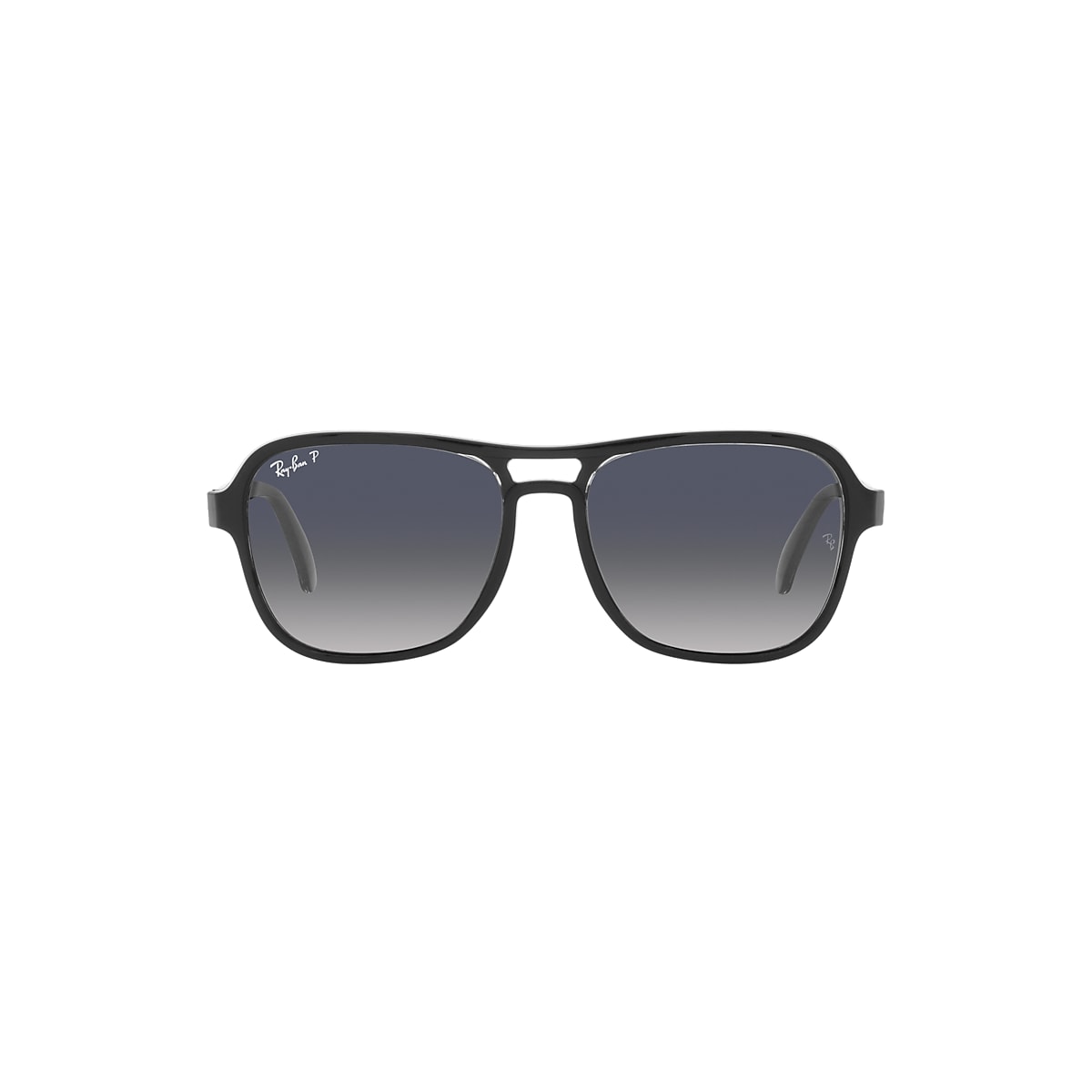 STATE SIDE Sunglasses in Black and Blue/Grey - RB4356 | Ray-Ban® EU