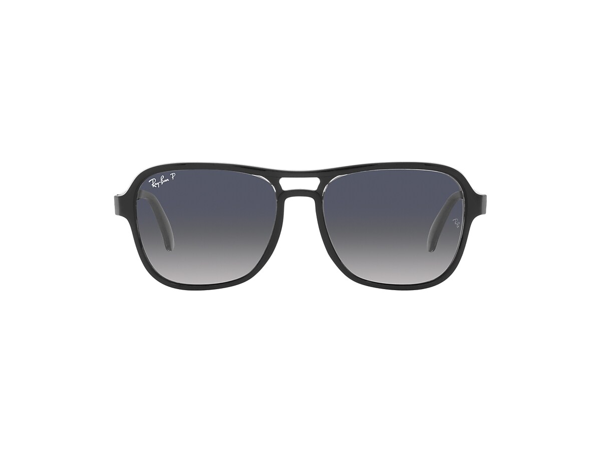 STATE SIDE Sunglasses in Black and Blue/Grey - RB4356 | Ray-Ban® EU