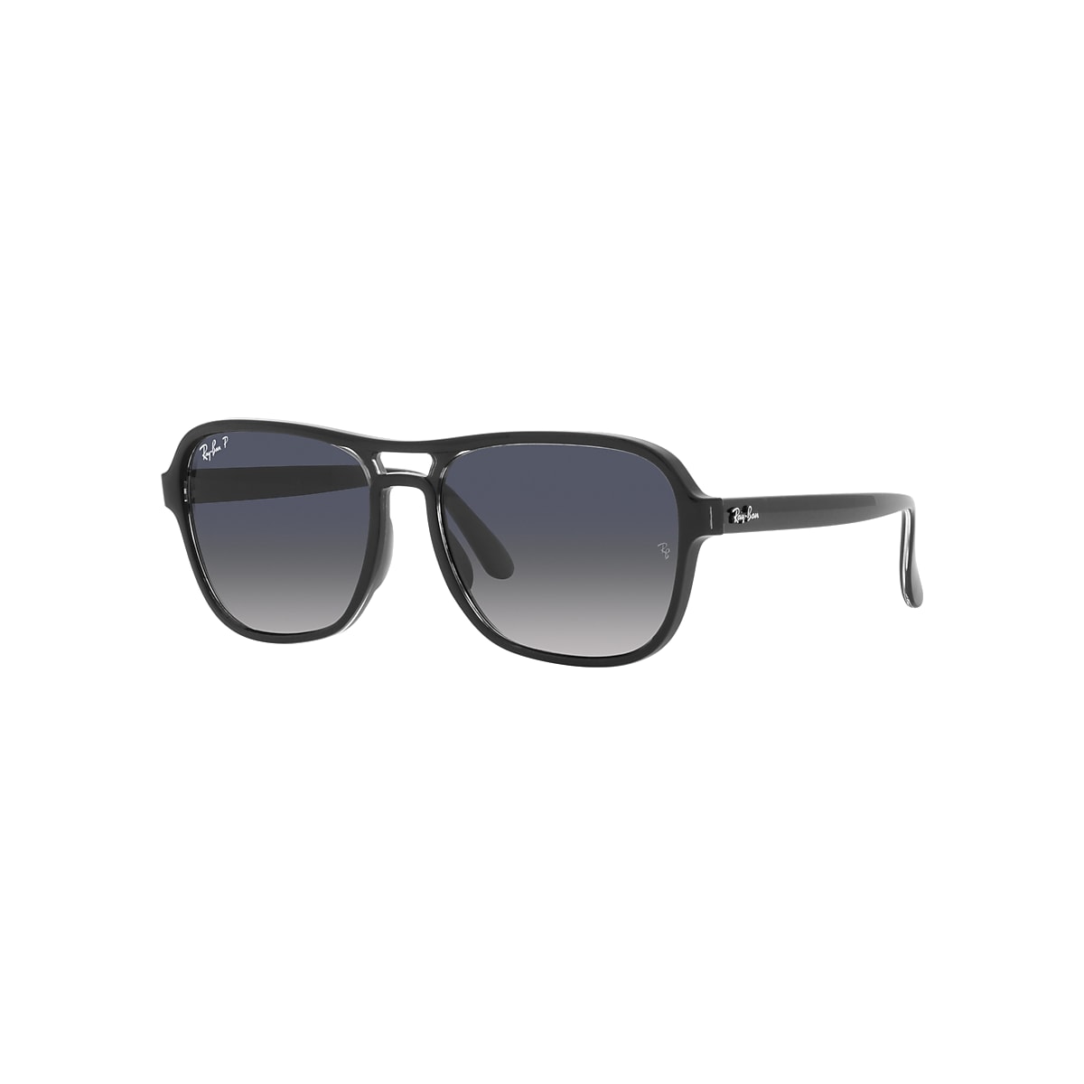 STATE SIDE Sunglasses in Black and Blue/Grey - RB4356 | Ray