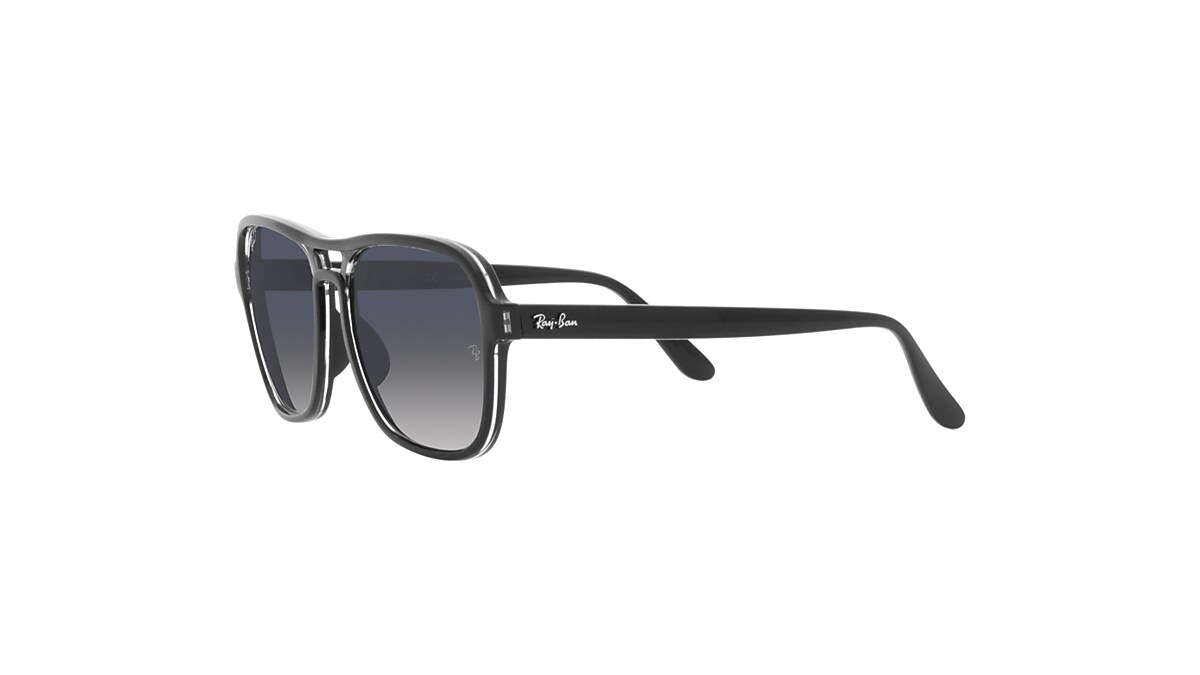 STATE SIDE Sunglasses in Black and Blue/Grey - RB4356 | Ray-Ban® US