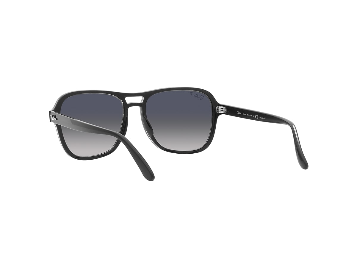 STATE SIDE Sunglasses in Black and Blue/Grey - RB4356 | Ray-Ban® US