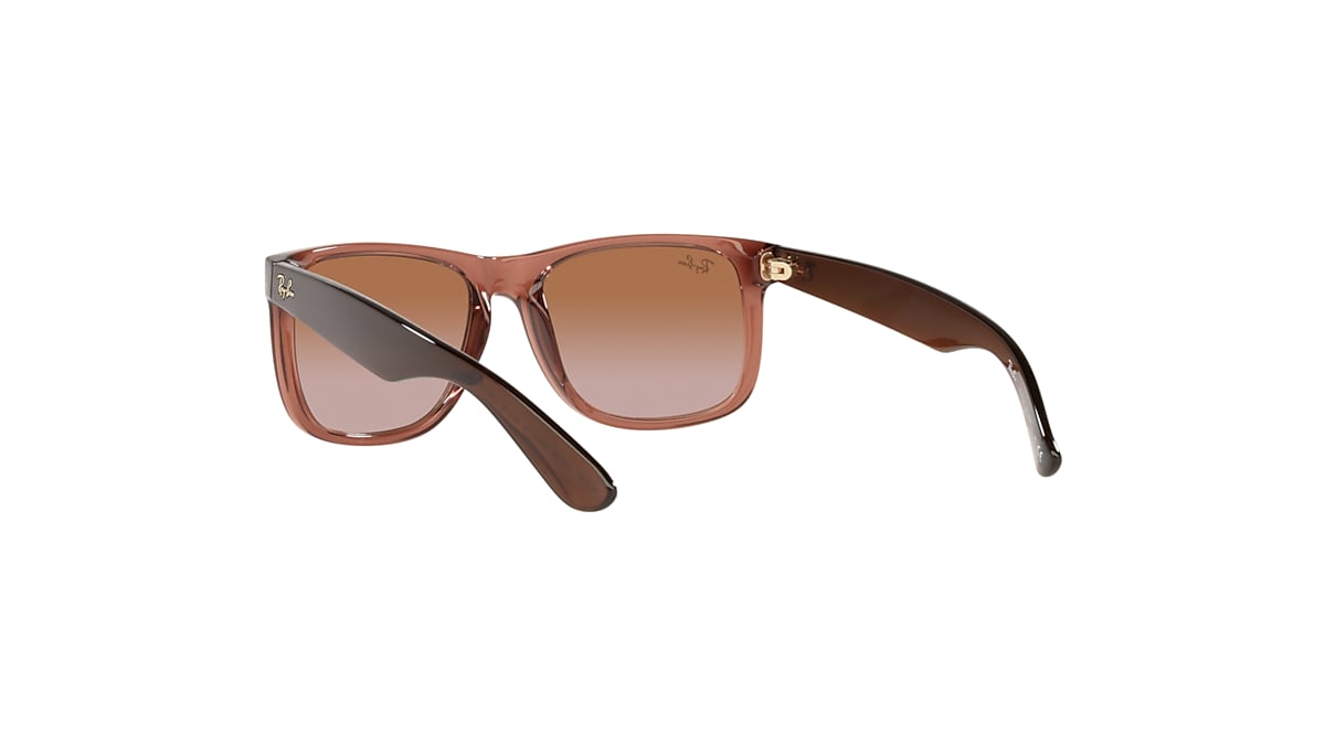 JUSTIN CLASSIC Sunglasses in Transparent Light Brown and