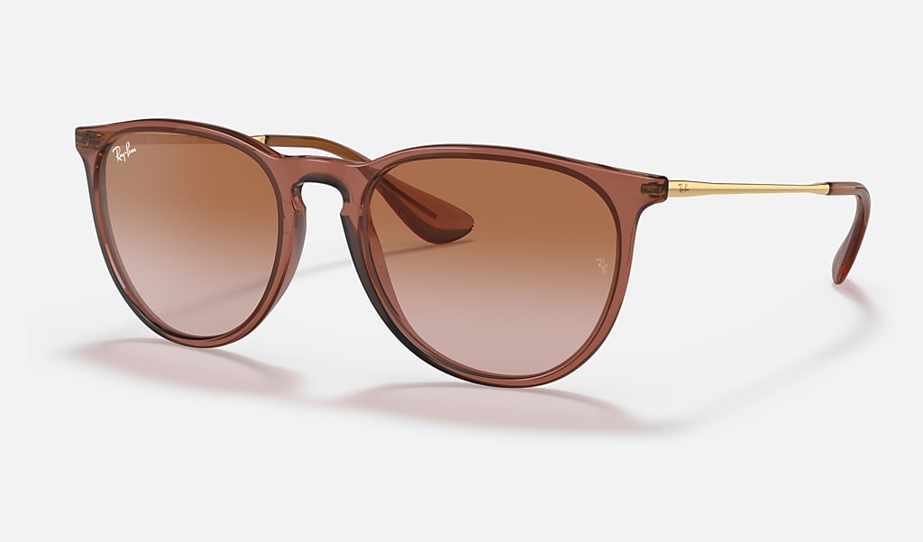 Erika Classic Sunglasses in Transparent Light Brown and Brown | Ray-Ban®