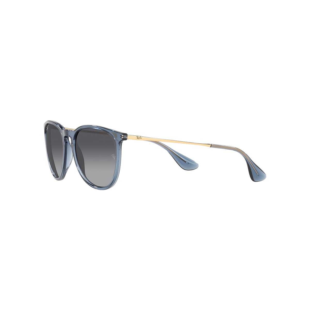 Ray-Ban Erika Classic Sunglasses Transparent Blue Frame Grey Lenses  Polarized 54-18