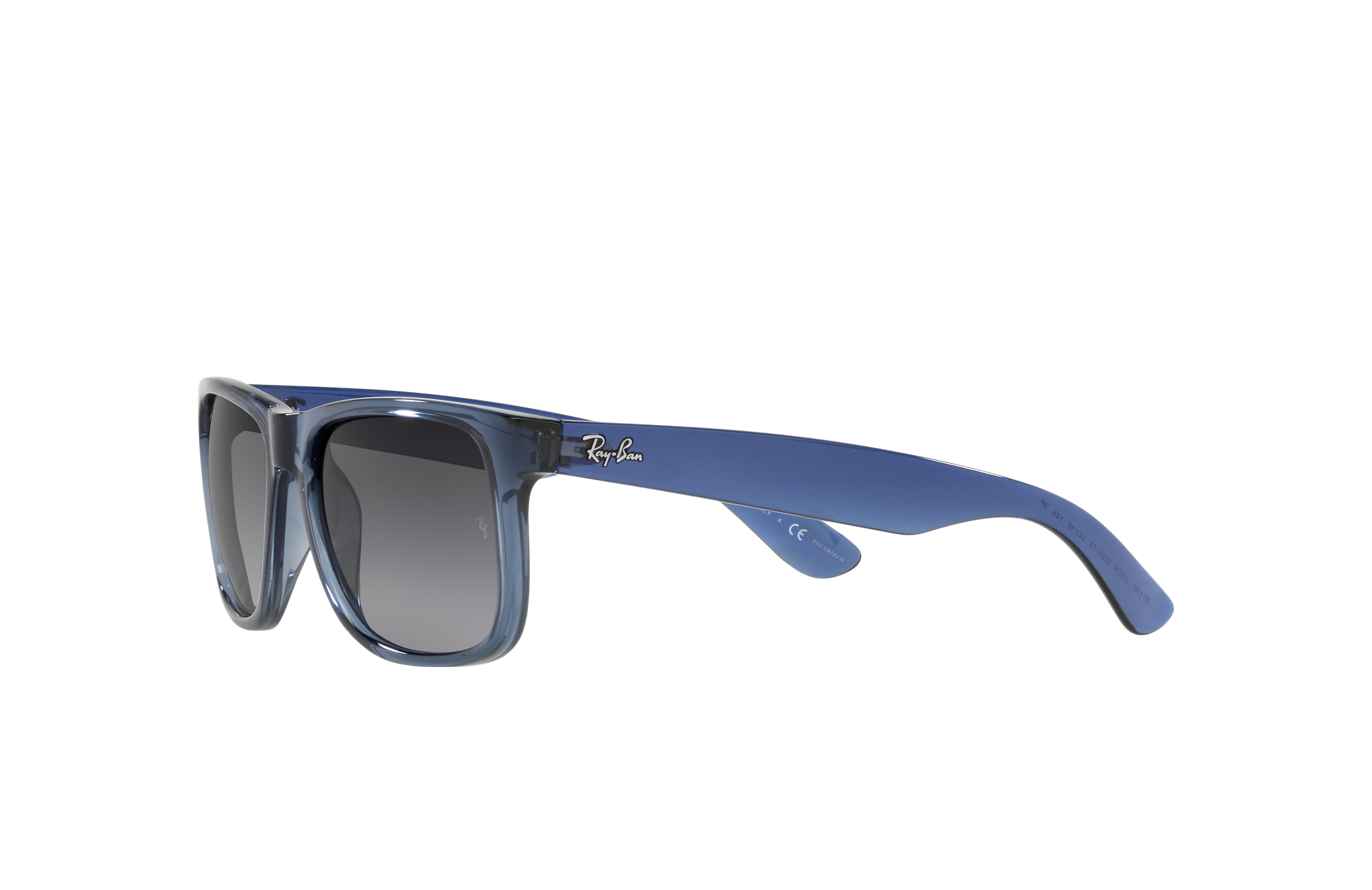 ray ban justin transparent blue