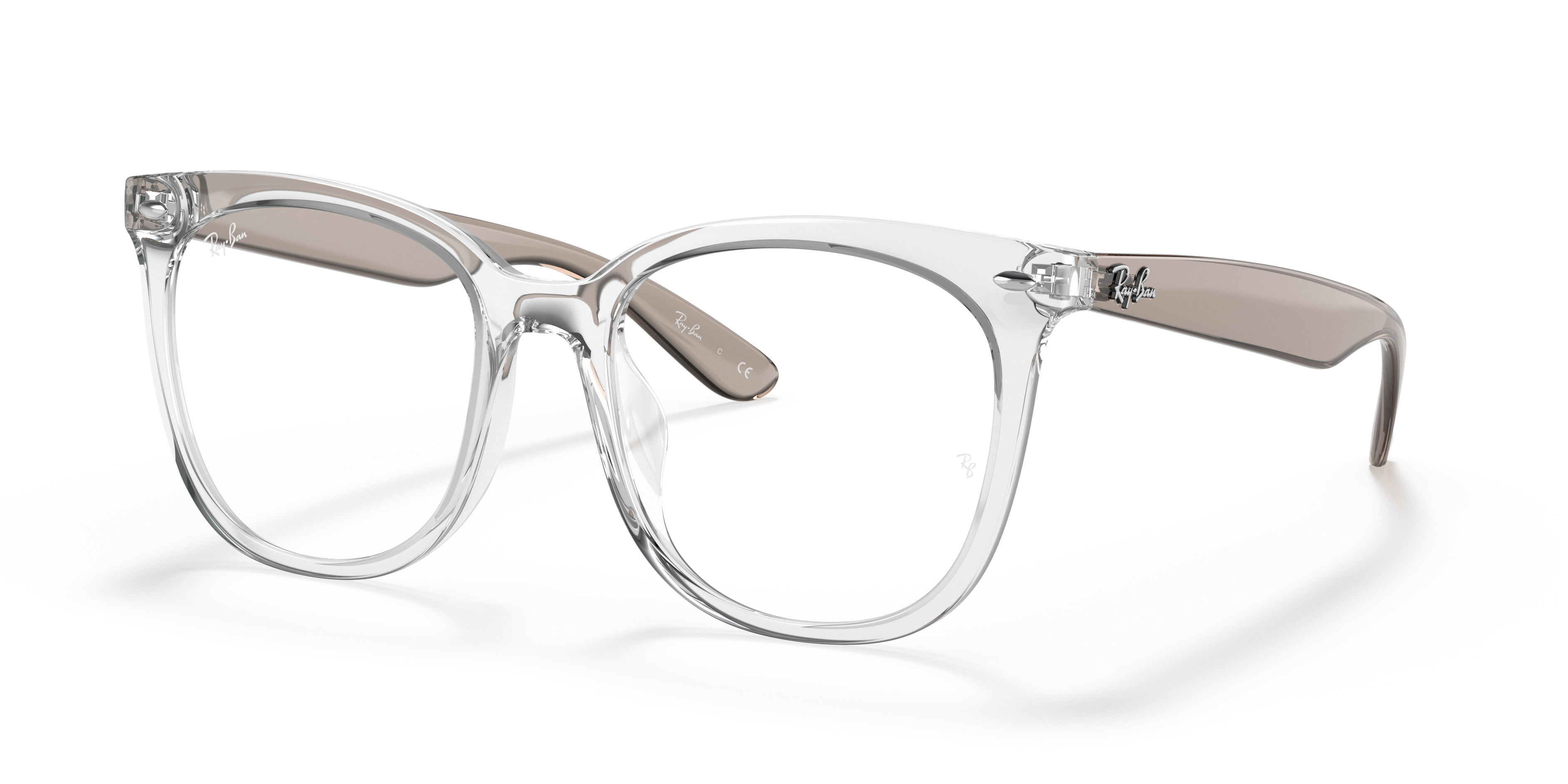 rayban transparent frame