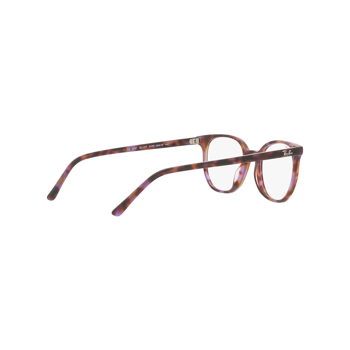 Elliot Optics Eyeglasses with Brown & Violet Havana Frame | Ray-Ban®