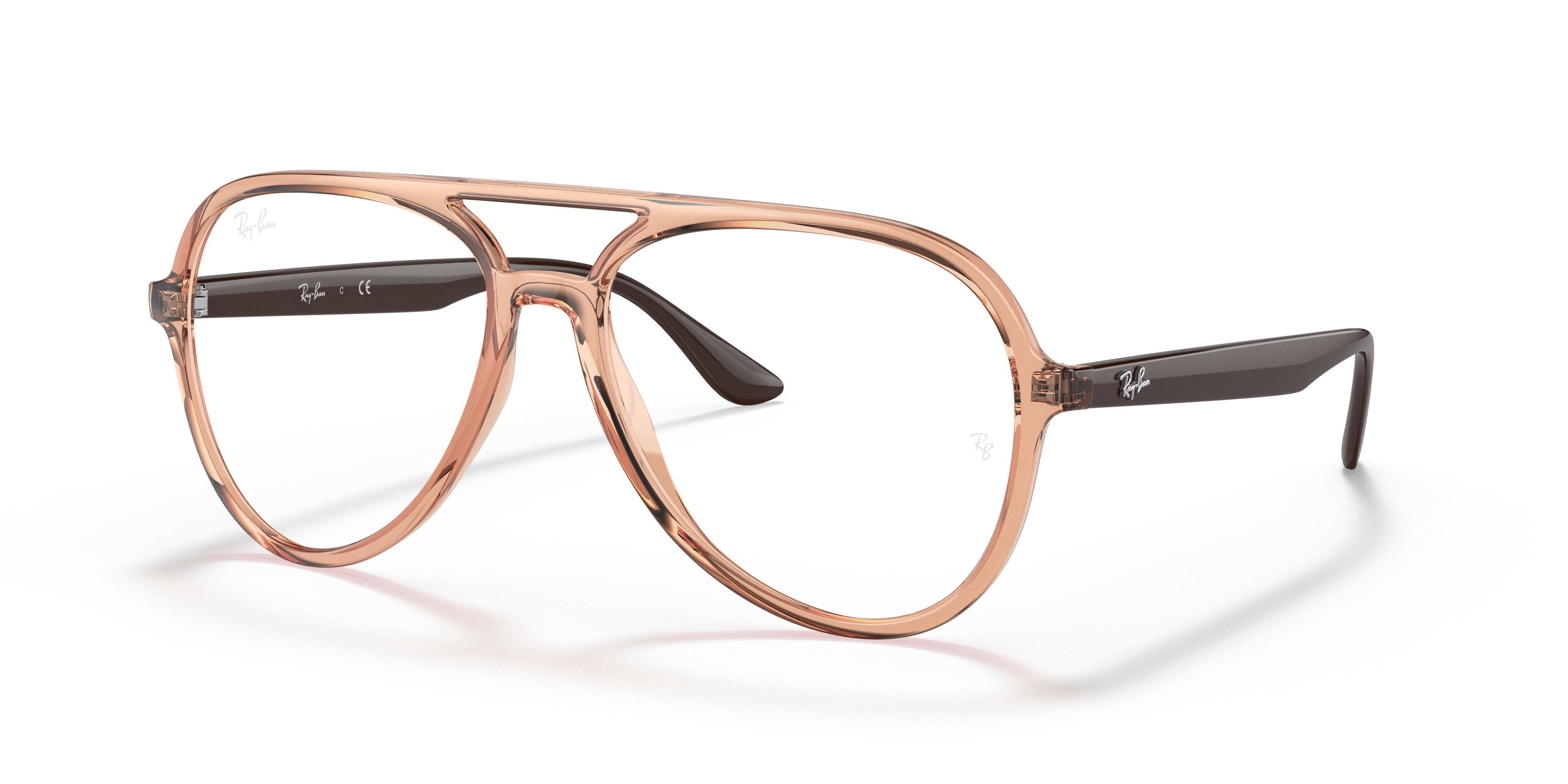 Rb4376v Optics Occhiali da Vista Marrone Trasparente con montatura | Ray-Ban ®
