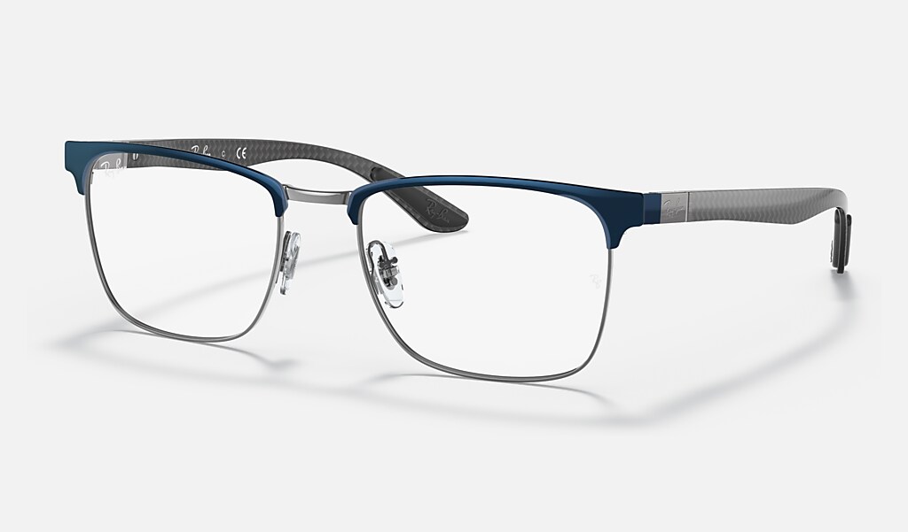Rb8421 Optics Eyeglasses with Blue On Gunmetal Frame | Ray-Ban®