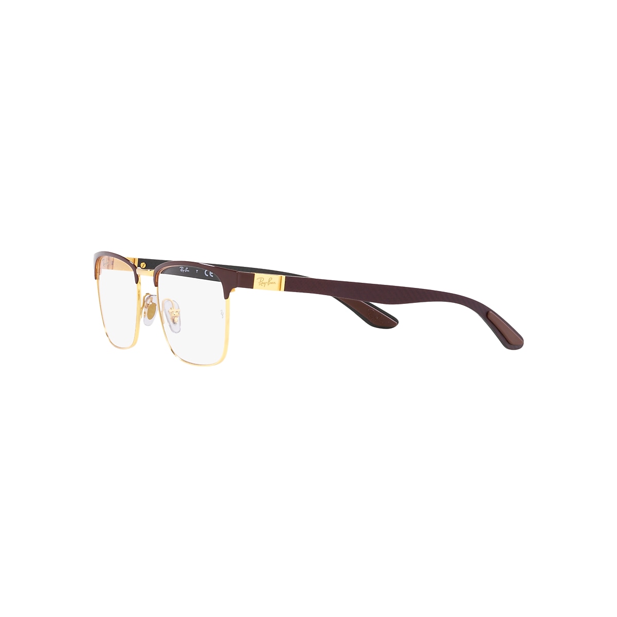 RB8421 OPTICS Eyeglasses with Brown On Gold Frame - RB8421 | Ray