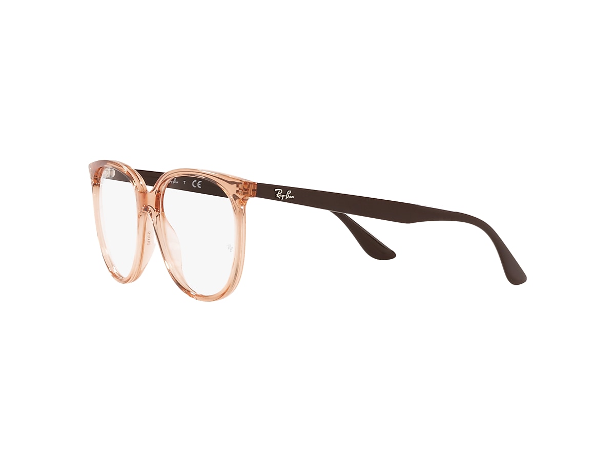 RB4378V OPTICS Eyeglasses with Transparent Brown Frame - RB4378V