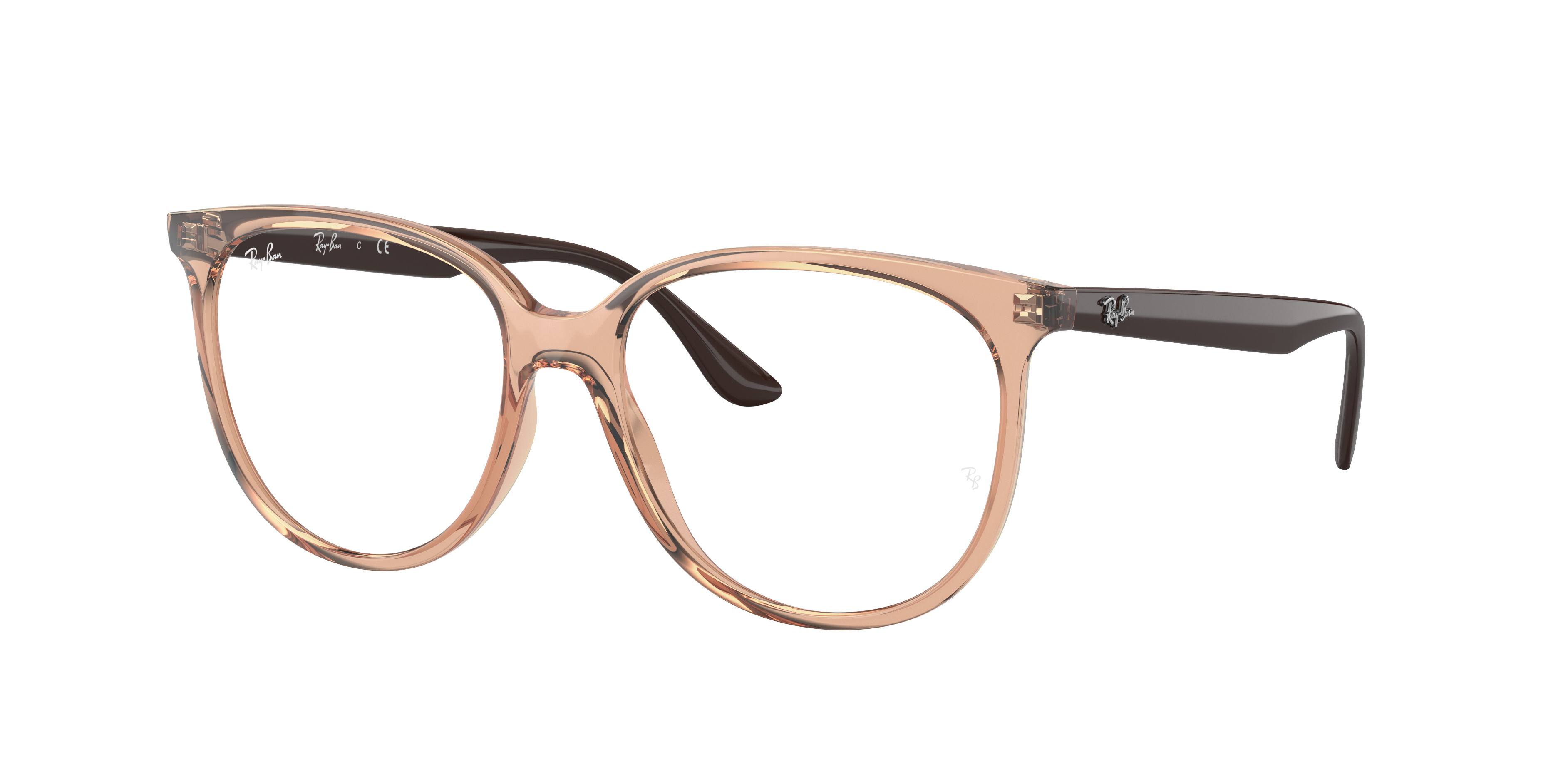 Rb4378v Optics Eyeglasses with Transparent Brown Frame | Ray-Ban®