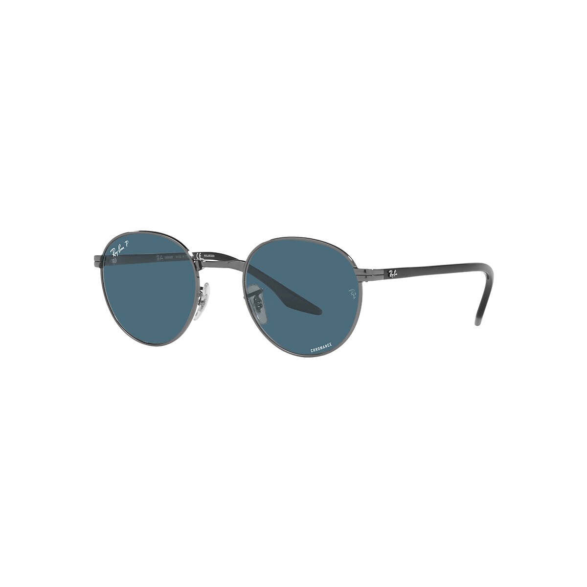 専用Ray-Ban サングラスモデルコードRB3691 004/S2 51-21 Gafas de Sol RB3691 CHROMANCE en Gunmetal y Azul - RB3691
