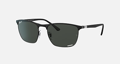 RB3686 CHROMANCE Sunglasses in Black and Dark Grey - RB3686 | Ray-Ban®