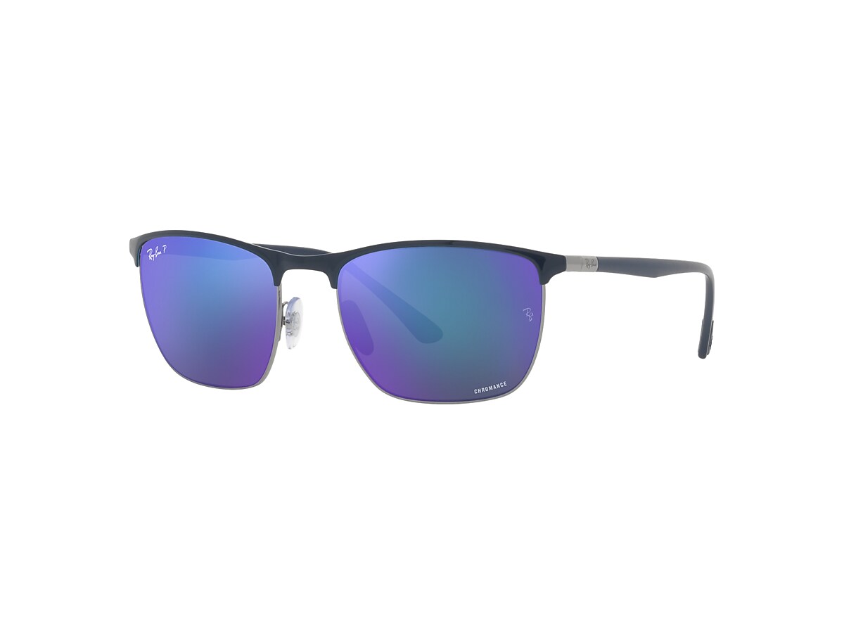 RB3686 CHROMANCE Sunglasses in Blue On Gunmetal and Blue RB3686 Ray Ban EU