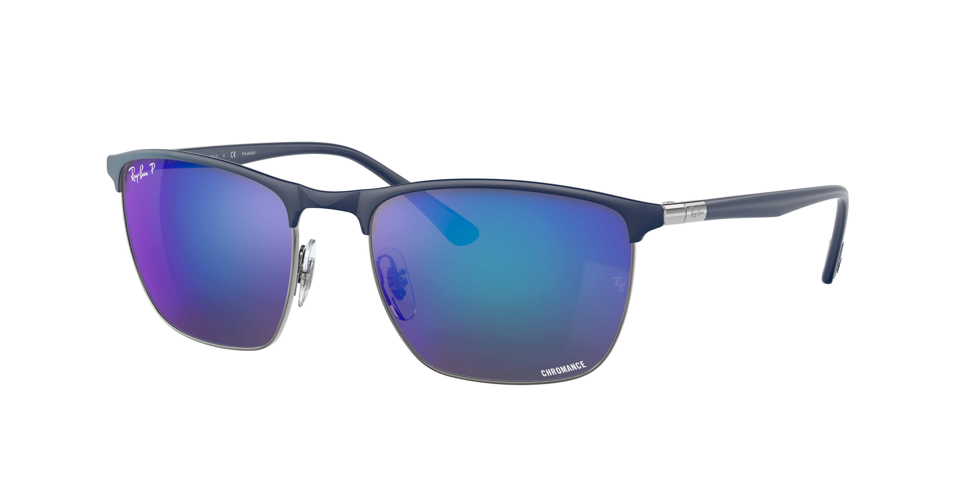 Rb3686 Chromance Sunglasses in Blue On Gunmetal and Blue | Ray-Ban®